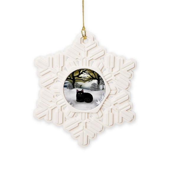 CafePress - Ws Bc - Snowflake Ornament