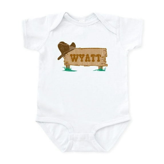 CafePress - Wyatt Western Infant Bodysuit - Baby Light Bodysuit, Size Newborn - 24 Months