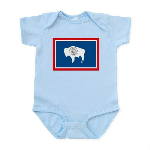 CafePress - Wyoming Flag Infant Creeper - Baby Light Bodysuit, Size Newborn - 24 Months