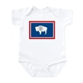 thumbnail image 1 of CafePress - Wyoming Flag Infant Creeper - Baby Light Bodysuit, Size Newborn - 24 Months, 1 of 4