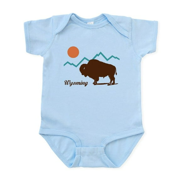 CafePress - Wyoming Infant Bodysuit - Baby Light Bodysuit, Size Newborn - 24 Months