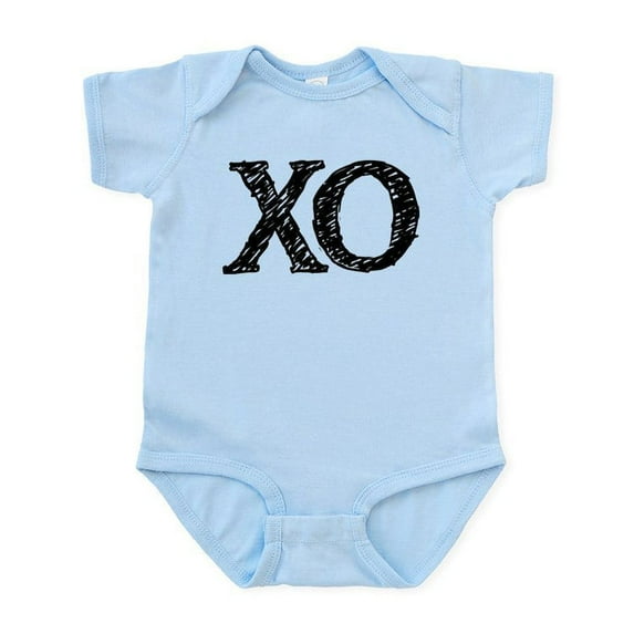 CafePress - XO Black And White Body Suit - Baby Light Bodysuit, Size Newborn - 24 Months