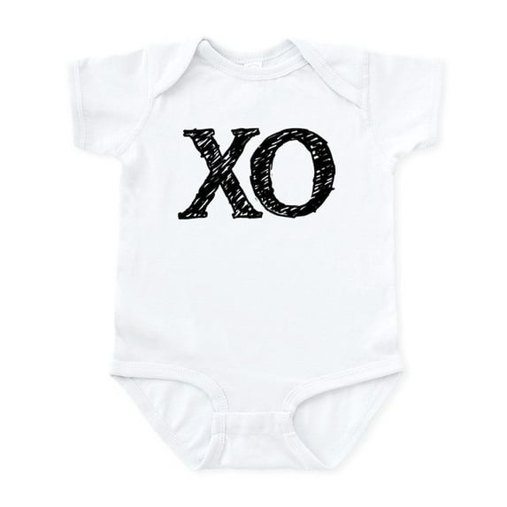 CafePress - XO Black And White Body Suit - Baby Light Bodysuit, Size Newborn - 24 Months