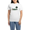 thumbnail image 1 of CafePress - Xmas Gator Gift Pajamas - Women's Short Sleeve Print T-Shirt and Pants Light Cotton Pajama Set, 1 of 7