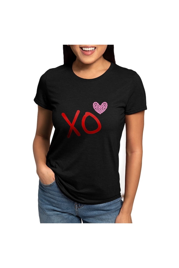 - Xo Hearts (Red) For Friends & Valentine's Day Wome - Womens Tri-blend T-Shirt