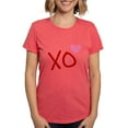 thumbnail image 1 of CafePress - Xo Hearts (Red) For Friends & Valentine's Day Wome - Womens Tri-blend T-Shirt, 1 of 4
