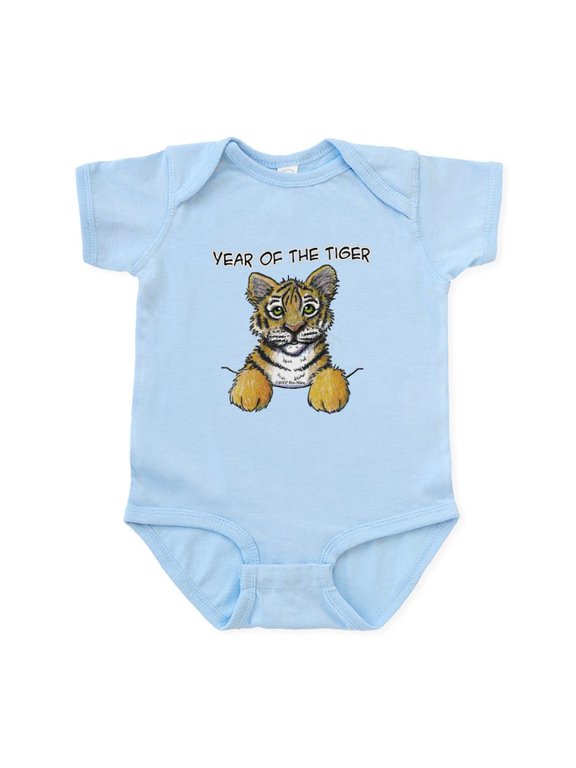 - YEAR OF THE TIGER Infant Bodysuit - Baby Light Bodysuit, Size Newborn - 24 Months