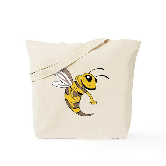 CafePress - YELLOW JACKET MASCOT Tote Bag - Unisex Canvas Tote Bag, Beige, 1-Piece