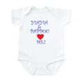 thumbnail image 1 of CafePress - YIAYIA AND PAPPOU LOVE ME Infant Bodysuit - Baby Light Bodysuit, Size Newborn - 24 Months, 1 of 4