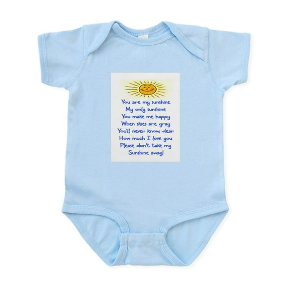CafePress - YOU ARE MY SUNSHINE Infant Bodysuit - Baby Light Bodysuit, Size Newborn - 24 Months