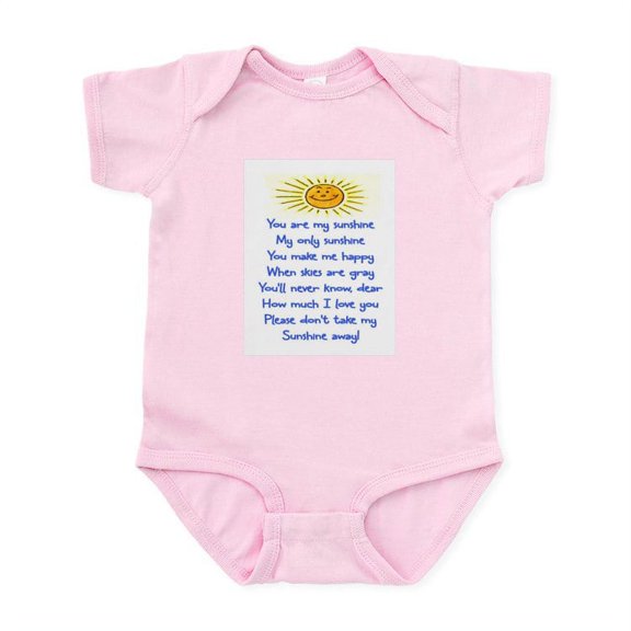 CafePress - YOU ARE MY SUNSHINE Infant Bodysuit - Baby Light Bodysuit, Size Newborn - 24 Months