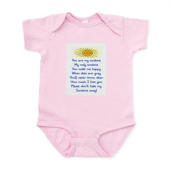 CafePress - YOU ARE MY SUNSHINE Infant Bodysuit - Baby Light Bodysuit, Size Newborn - 24 Months