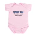 thumbnail image 1 of CafePress - YOUNGEST CHILD Body Suit - Baby Light Bodysuit, Size Newborn - 24 Months, 1 of 4