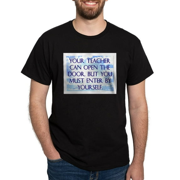 CafePress - YOUR TEACHER CAN OPEN THE DOOR Dark T Shirt - Men's Classic Graphic Cotton T-Shirt