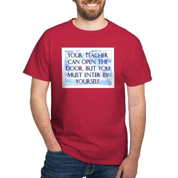 CafePress - YOUR TEACHER CAN OPEN THE DOOR Dark T Shirt - Men's Classic Graphic Cotton T-Shirt