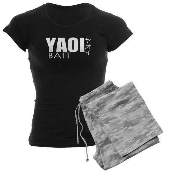 CafePress - Yaoibait T Shirt Women's Dark Pajamas - Women's Short Sleeve Print T-Shirt and Pants Dark Cotton Pajama Set