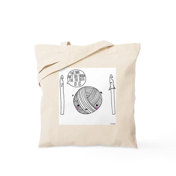 CafePress - Yarn Ain't Big Enough Tote Bag - Unisex Canvas Tote Bag, Beige, 1-Piece