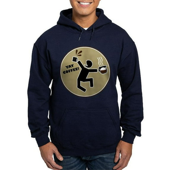 CafePress - Yay Coffee Hoodie (Dark) - Pullover Hoodie, Classic, Comfortable Hooded Sweatshirt