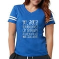 thumbnail image 1 of CafePress - Yay Sports! T Shirt - Womens Football Shirt, 1 of 4