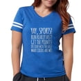 thumbnail image 1 of CafePress - Yay Sports! T Shirt - Womens Football Shirt, 1 of 4