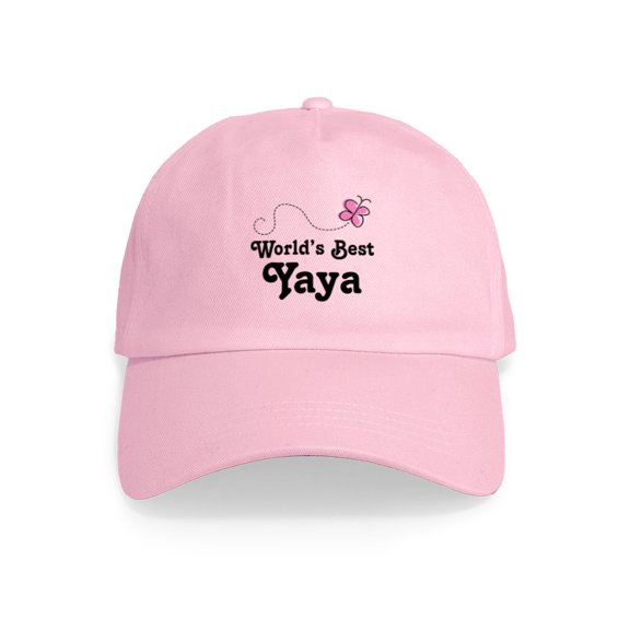 CafePress - Yaya Gift Worlds Best - Adjustable 100% Brushed Unisex Casual Cotton Baseball Cap, Beige, 1