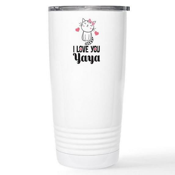 CafePress - Yaya I Love You Mugs - Insulated Stainless Steel Travel Tumbler 20 oz.