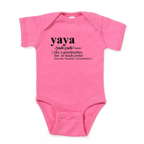 CafePress - Yaya Like A Grandmother But Cooler Body Suit - Cute Infant Bodysuit Baby Romper - Size Newborn - 24 Months