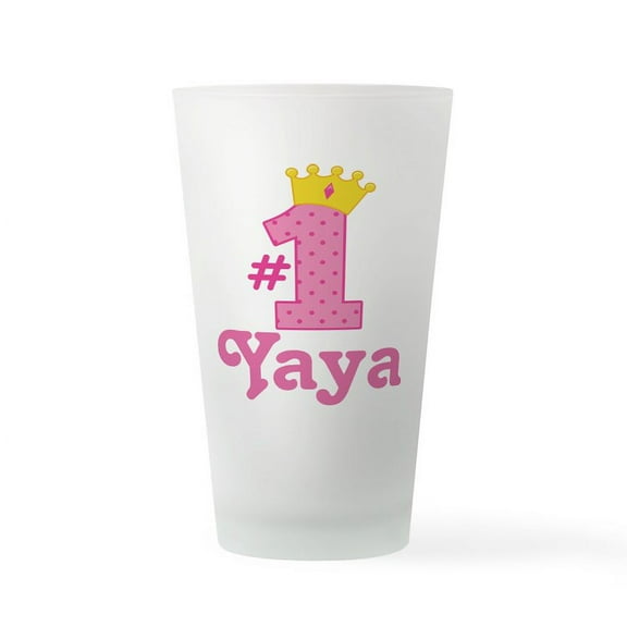 CafePress - Yaya (Number One) - Pint Glass, Drinking Glass, 16 oz. CafePress