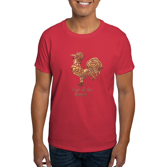 CafePress - Year Of The Rooster Dark T Shirt - Men's Classic Graphic Cotton T-Shirt