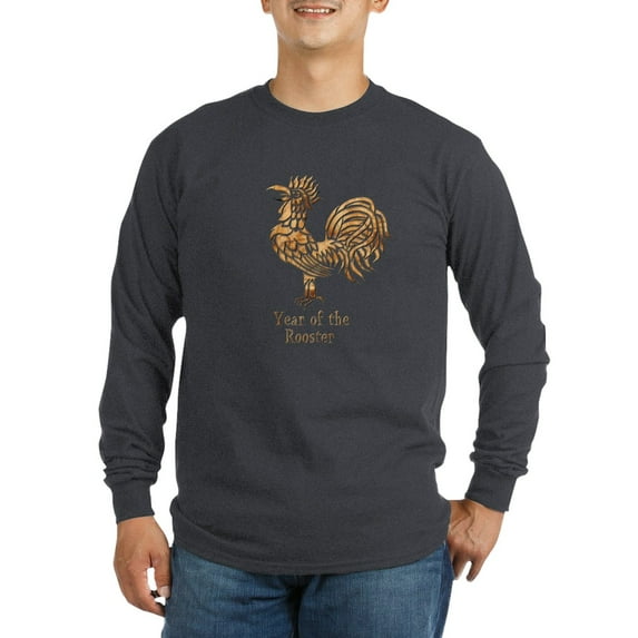 CafePress - Year Of The Rooster Long Sleeve Dark T Shirt - Long Sleeve Dark T-Shirt