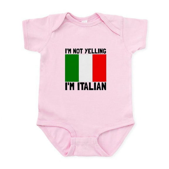 CafePress - Yelling Italian Body Suit - Baby Light Bodysuit, Size Newborn - 24 Months