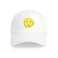 thumbnail image 1 of CafePress - Yellow 45 RPM Adapter Cap - Adjustable 100% Brushed Unisex Casual Cotton Baseball Cap, Beige, 1, 1 of 2