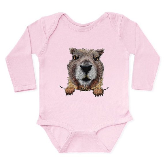 CafePress - Yellow Bellied Marmot Long Sleeve Infant Bodysuit - Long Sleeve Cotton Baby Bodysuit