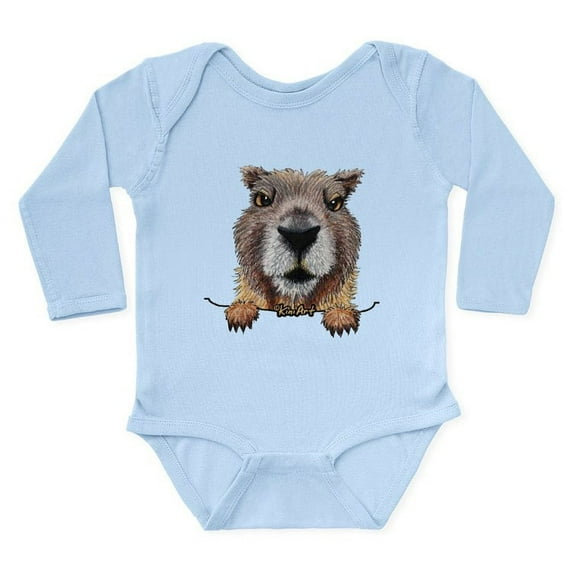 CafePress - Yellow Bellied Marmot Long Sleeve Infant Bodysuit - Long Sleeve Cotton Baby Bodysuit