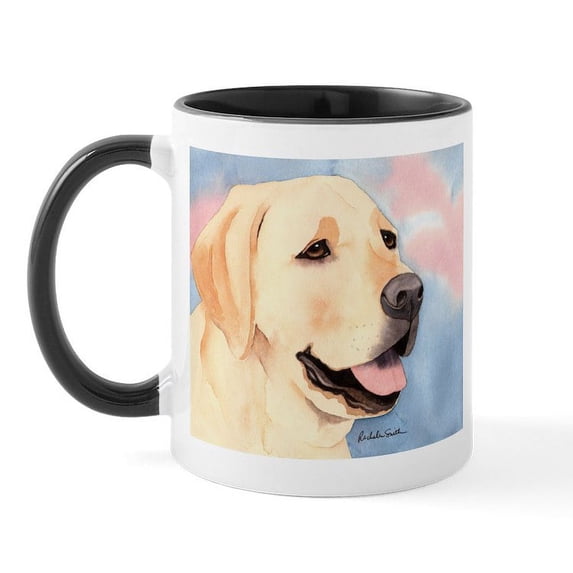 CafePress - Yellow Lab #2 Merchandise! Mug - 11 oz Ceramic Mug - Novelty Coffee Tea Cup