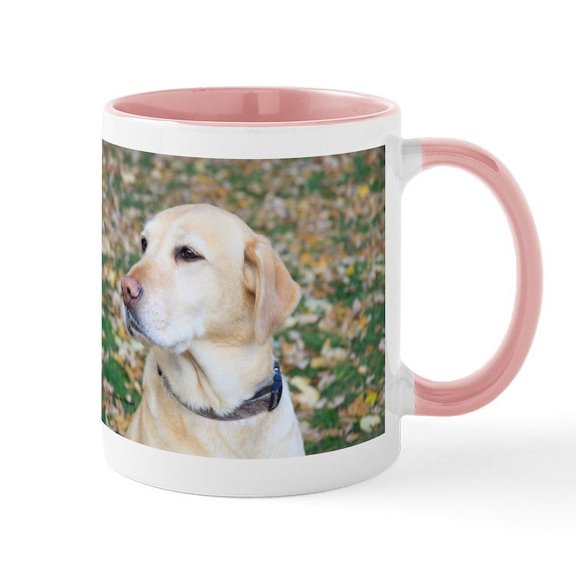 CafePress - Yellow Lab #2 Portrait Mug - 11 oz Ceramic Mug - Novelty Coffee Tea Cup