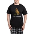 thumbnail image 1 of CafePress - Yellow Lab Life Men's Dark Pajamas - Men's Dark Loose Fit Cotton Pajama Set, 1 of 7