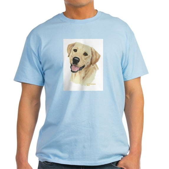CafePress - Yellow Labrador Ash Grey T Shirt - Men's Classic Graphic T-Shirt