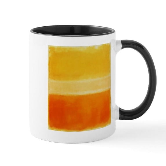 CafePress - Yellow Orange Rothko Mugs - 11 oz Ceramic Mug - Novelty Coffee Tea Cup