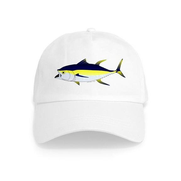 CafePress - Yellowfin Tuna (Allison Tuna) Cap - Adjustable 100% Brushed Unisex Casual Cotton Baseball Cap, Beige, 1