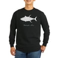 thumbnail image 1 of CafePress - Yellowfin Tuna With Text WHITE ON CLEAR Long Sleev - Long Sleeve Dark T-Shirt, 1 of 4