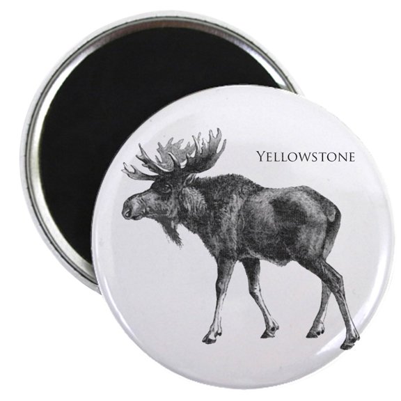 CafePress - Yellowstone Magnet - 2.25" Round Magnet, Refrigerator Magnet, Button Magnet Style