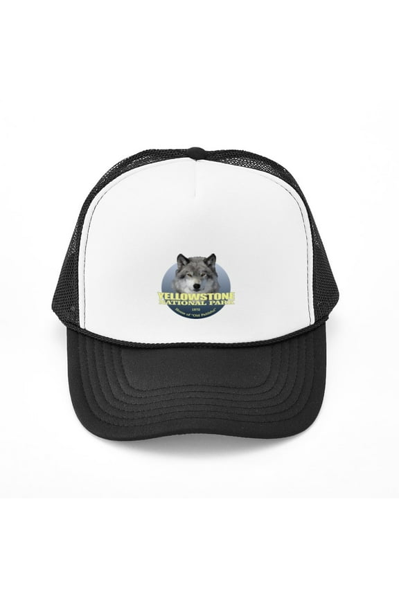 - Yellowstone NP - Adjustable Unisex Printed Trucker Hat with Mesh Back