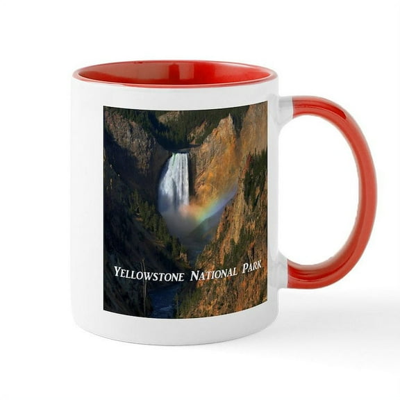 CafePress - Yellowstone National Park Mug - 11 oz Ceramic Mug - Novelty Coffee Tea Cup