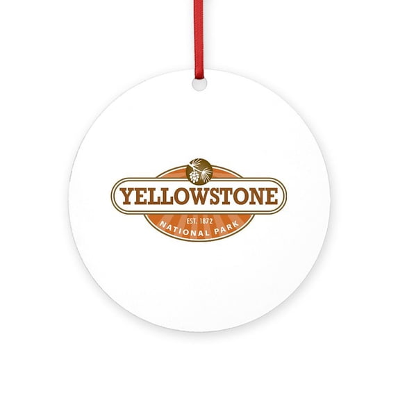 CafePress - Yellowstone National Park - Round Wood Ornament 4"