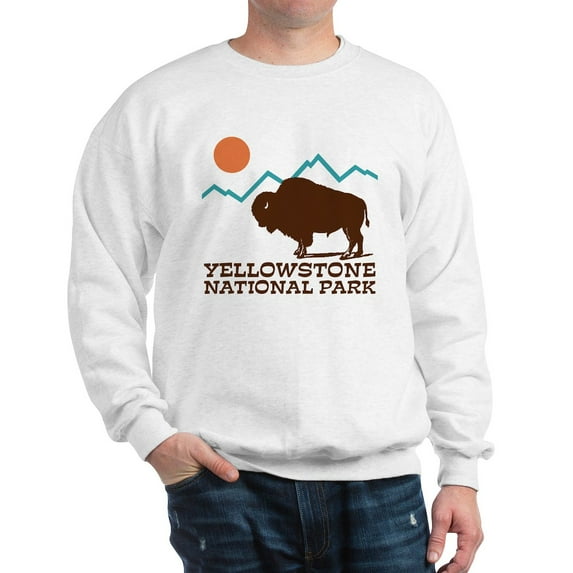 CafePress - Yellowstone National Park Sweatshirt - Crew Neck Sweatshirt