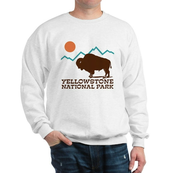 CafePress - Yellowstone National Park Sweatshirt - Crew Neck Sweatshirt