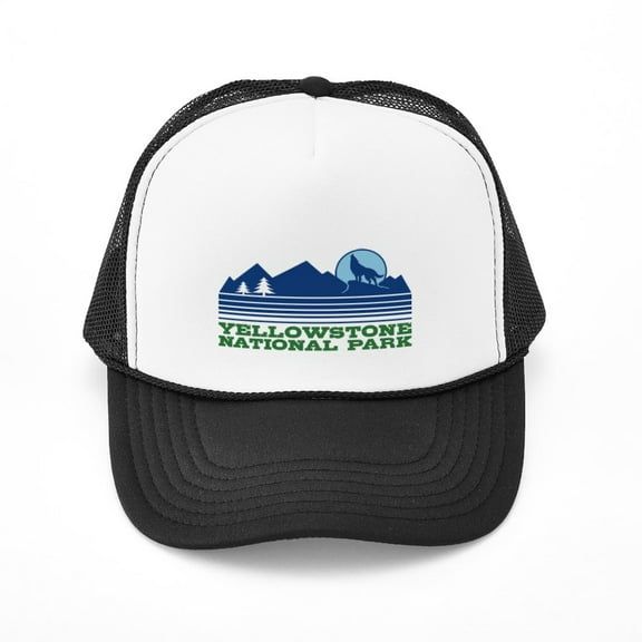 CafePress - Yellowstone National Park - Adjustable Unisex Printed Trucker Hat with Mesh Back