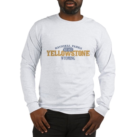 CafePress - Yellowstone National Park WY Long Sleeve T Shirt - Unisex Cotton Long Sleeve T-Shirt