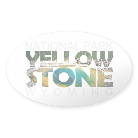 CafePress - Yellowstone Wyoming, Montana, Idaho Sticker - Sticker (Oval)
